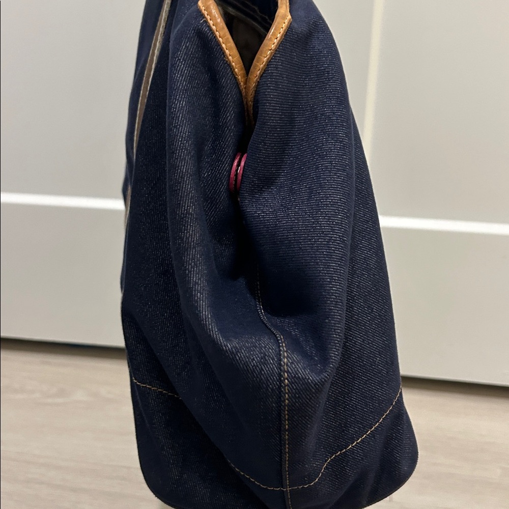 Coach Vintage Hampton Blue Denim Weekender Tote - Picture 9 of 16